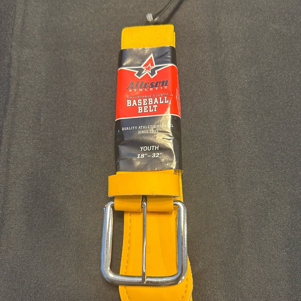 Alleson Yellow Kids Baseball Belt
